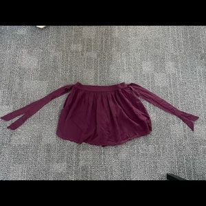 Planet blue blue life flowey strapless top